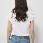 T-shirt donna in cotone bianca 211898698 005 RALPH LAUREN 