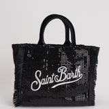 Borsa donna Vanity Mini Velvet con strass nero VANITYMINI VELV00 MC2 SAINT BARTH 