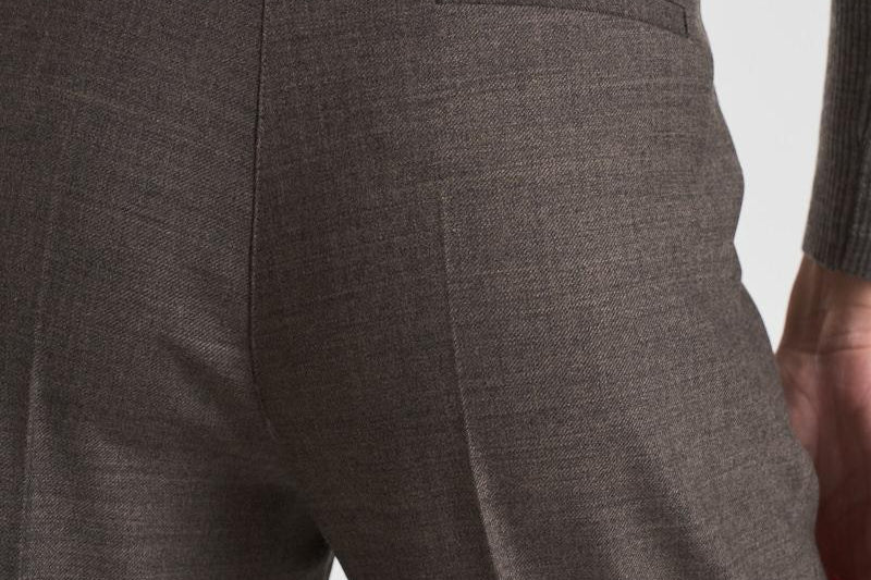 Pantalone donna a palazzo Powo tortora D231491 POWO024CASTAGNA P.a.r.o.s.h. 