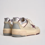 Sneakers uomo Forty2 crema e viola GMF00630 F00795815484 GOLDEN GOOSE 