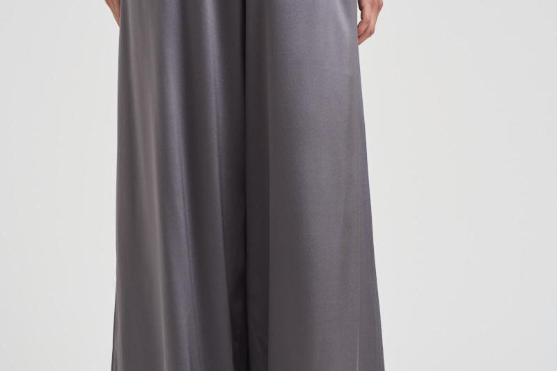 Pantaloni a palazzo donna 325FW3703S SMOKE GRAY DANAME 