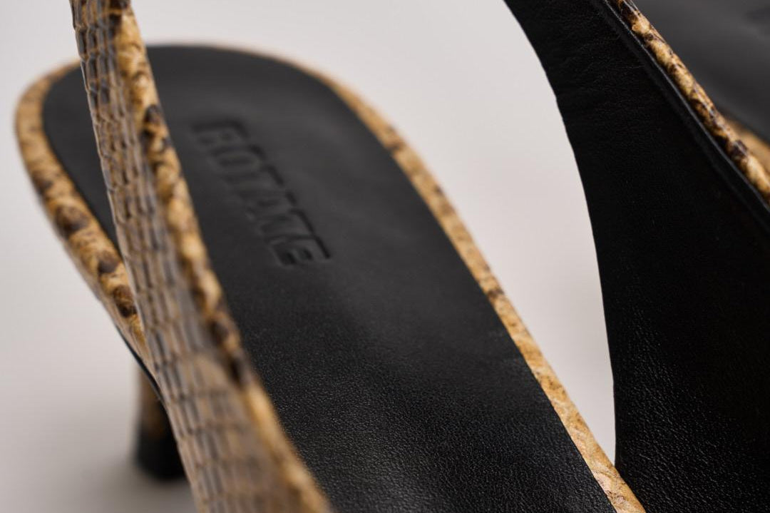 Slingback donna in pelle pitonata 1159843091 JOJOBA3091 ROTATE 