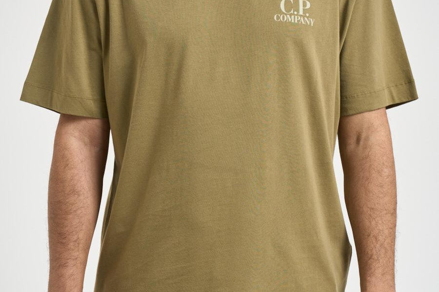 T-shirt uomo girocollo verde oliva TS086A 644 C.P. COMPANY 