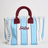 Borsa donna Colette a righe celeste e bianca COLETTE 00938L MC2 SAINT BARTH 