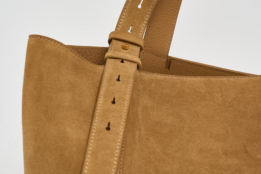 Borsa donna 24/7 in suede cammello GWA00785 A00079455303 GOLDEN GOOSE 