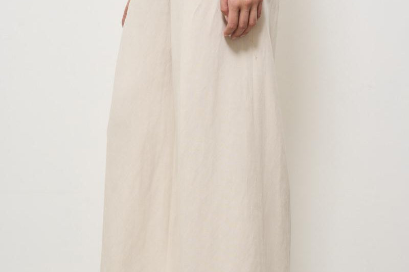 Pantalone donna beige palazzo NINA UB1754CHALK BERWICH 