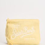 Pochette donna Aline in lino gialla ALINESOFTLINEN 92L MC2 SAINT BARTH 