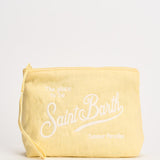 Pochette donna Aline in lino gialla ALINESOFTLINEN 92L MC2 SAINT BARTH 