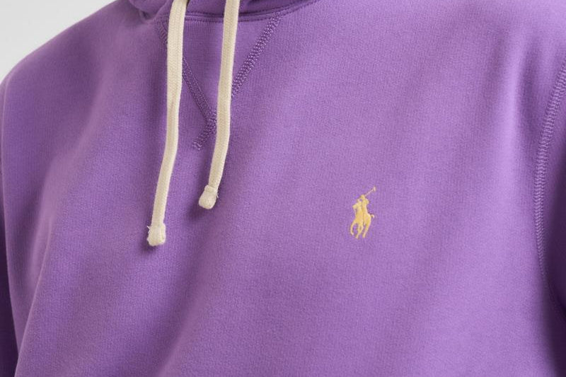 Felpa uomo lilla con cappuccio 710766778 105 RALPH LAUREN 
