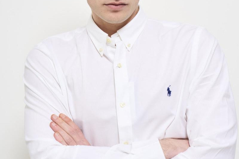 Camicia uomo Oxford bianca 710928254 002 RALPH LAUREN 