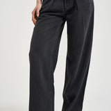 Jeans donna dritto in denim nero PA0554FA B1H07I02FK ISABEL MARANT 