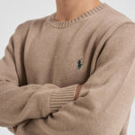 Maglia uomo in cotone beige 710810846 036 RALPH LAUREN 