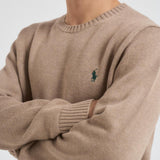 Maglia uomo in cotone beige 710810846 036 RALPH LAUREN 