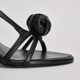 Sandalo donna con tacco nero 115991100 BLACK100 ROTATE 