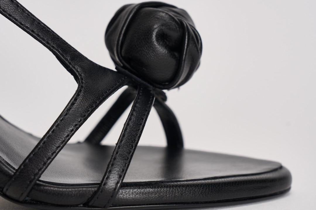 Sandalo donna con tacco nero 115991100 BLACK100 ROTATE 