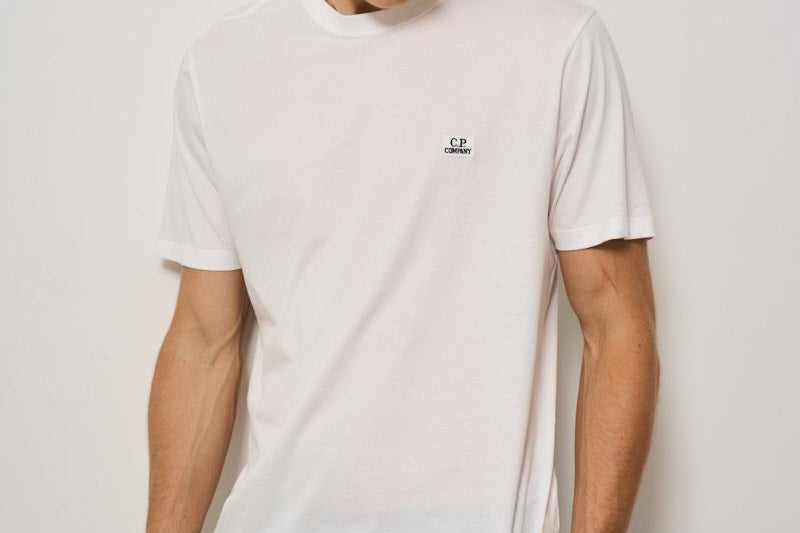 T-shirt uomo girocollo bianca TS031A 103 CP COMPANY 