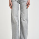 Jeans donna gamba dritta in denim grigio 12023 WASHEDGREY ANINE BING 