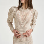 Abito donna Dione crochet ecru RO1026FA D1L08I90BE ISABEL MARANT 