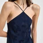Abito donna con mantella removibile blu 14561 5015 FORTE FORTE 