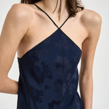 Abito donna con mantella removibile blu 14561 5015 FORTE FORTE 