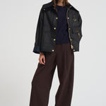 Giacca donna Catton Wax in cotone cerato verde LWX1333 BK71 BARBOUR 