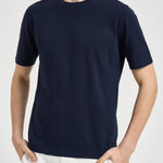 T-shirt uomo girocollo blu notte 302821 38 KANGRA 