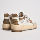 Sneakers uomo Forty2 bianca e marrone GMF00630 F00795711981 GOLDEN GOOSE 