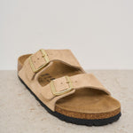 Sandalo donna Arizona in suede beige 1029260 SANDCASTLE BIRKENSTOCK 