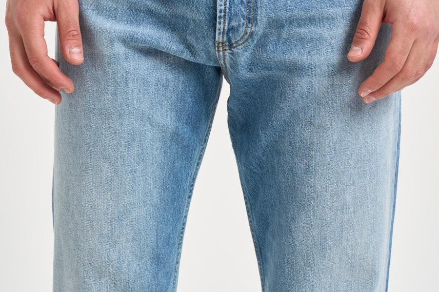 Jeans uomo tapered crop in denim chiaro MUSSO UP518 390 DEPARTMENT FIVE 