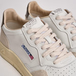 Sneakers uomo Medalist low in suede beige e marrone AULM LS15 AUTRY 