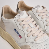 Sneakers uomo Medalist low in suede beige e marrone AULM LS15 AUTRY 
