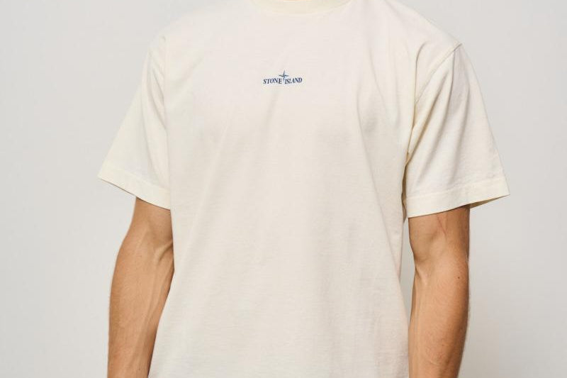 T-shirt uomo girocollo avorio 21002RC S0153V0093 STONE ISLAND 