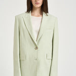 Giacca donna monopetto verde pastello 106529A2W6 FAITHS79 PINKO 