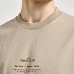 T-shirt uomo con stampa beige 2100001 S0285V009A STONE ISLAND 