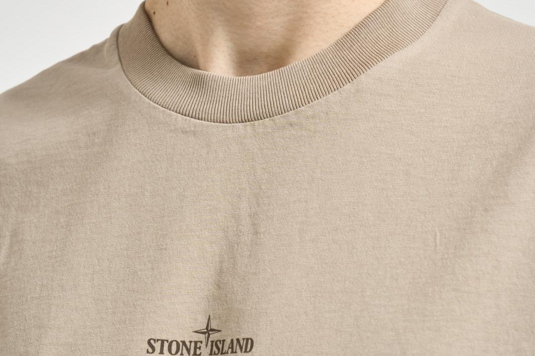 T-shirt uomo con stampa beige 2100001 S0285V009A STONE ISLAND 