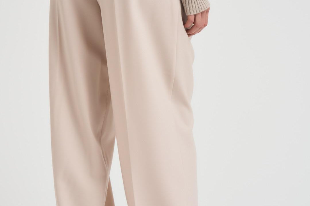 Pantalone donna a palazzo panna ENTRATA 018 MAX MARA STUDIO 