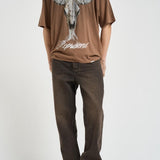 T-shirt uomo con stampa marrone 100592 16DUSTYBROWN REPRESENT 