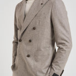 Giacca uomo doppiopetto in lana grigia 1SMC20K 070039T3042 TAGLIATORE 