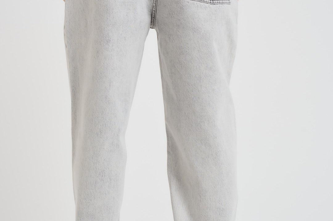 Jeans uomo wide leg grigio chiaro BP164 CO123GREY DROLE DE MONSIEUR 