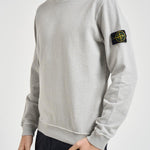 Felpa uomo girocollo grigio chiaro 6100034 S0060V0161 STONE ISLAND 