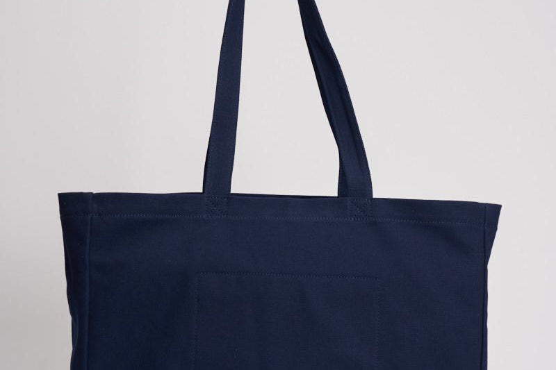 Borsa donna tote in tela blu notte 405945884 001 RALPH LAUREN 