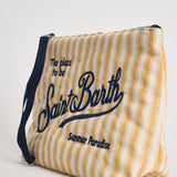 Pochette donna Aline in cotone a righe gialla ALINECOTTON 03166L MC2 SAINT BARTH 