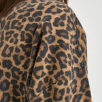 Felpa donna girocollo leopardata 11155 MTL59LEOPARD ANINE BING 
