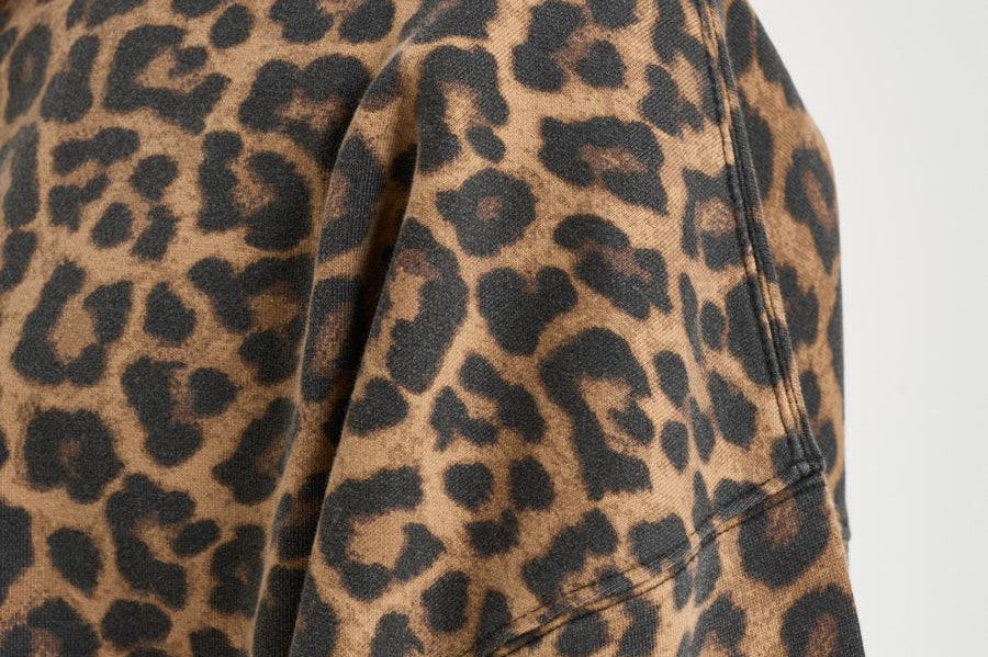 Felpa donna girocollo leopardata 11155 MTL59LEOPARD ANINE BING 