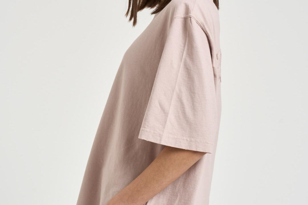 T-shirt donna girocollo rosa GUP01873 P00157625235 GOLDEN GOOSE 