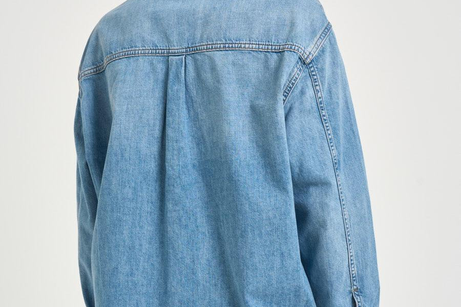 Camicia donna Paxton over in denim chiaro 11690 WHD71WASHED BLUE ANINE BING 