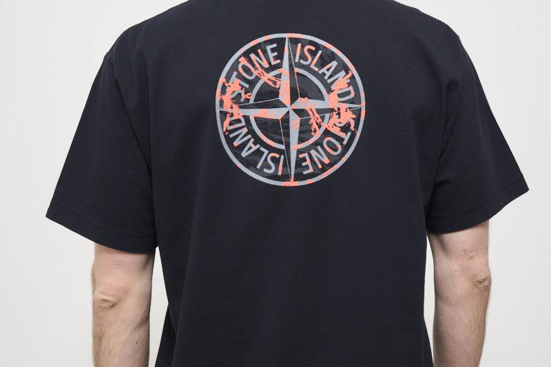 T-shirt uomo girocollo nera 21002RC S0153V0029 STONE ISLAND 