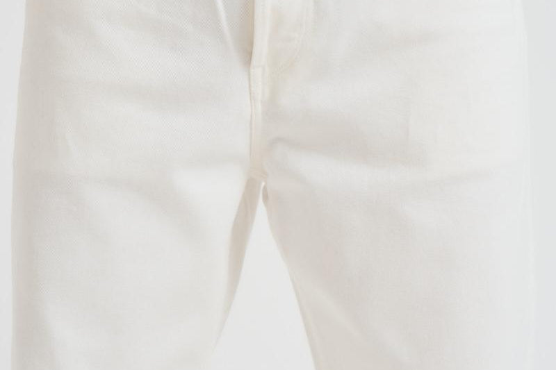Jeans uomo dritto in denim bianco GMP01186 P00098010190 GOLDEN GOOSE 