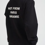 Felpa uomo girocollo nera SW149 CO127BL DROLE DE MONSIEUR 