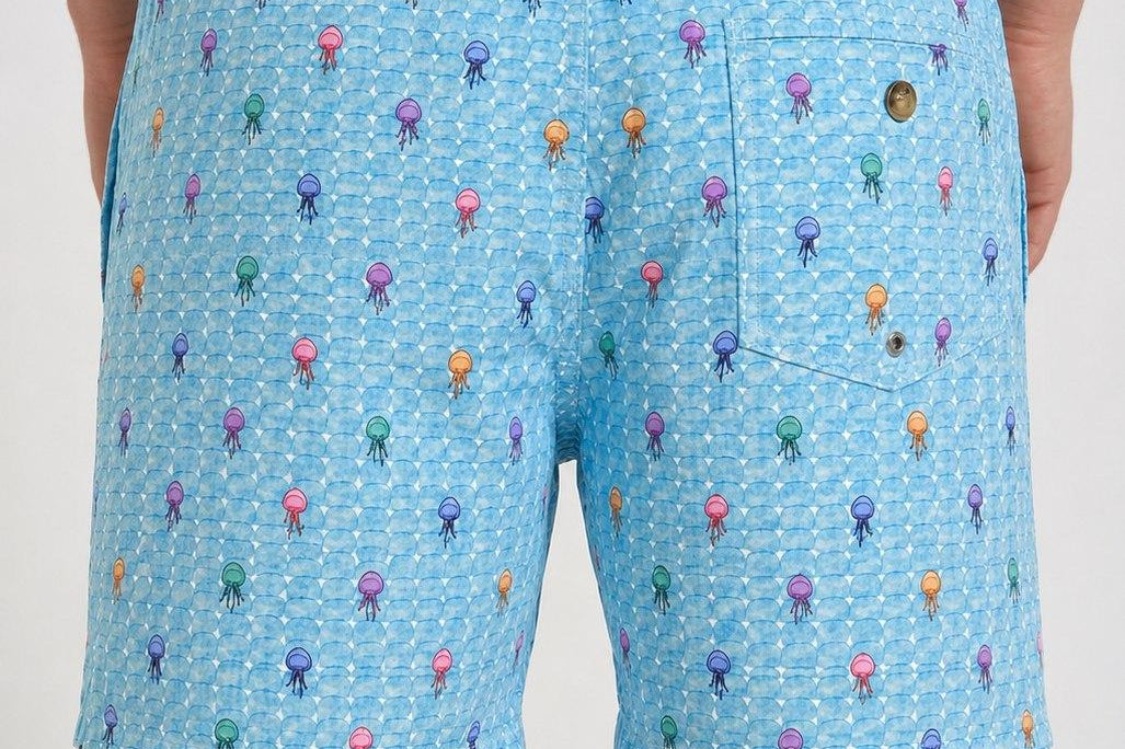 Costume uomo Bubble Gelly azzurro BUBBLEGELLYFISH 01 MC2 SAINT BARTH 